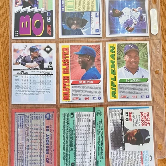 Bo Jackson Baseball Card Collection - Picture 2 of 6
